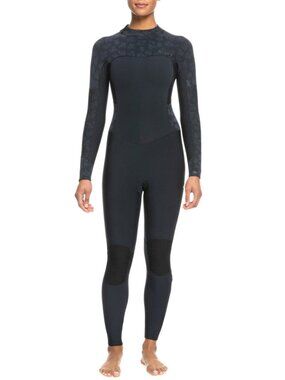 Roxy Swell Series 4/3mm Back-Zip Wetsuit - Black - Size 2
